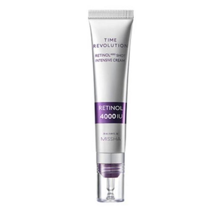 MISSHA Time Revolution Retinol 4000 Shot Intensive Cream 25ml – Advanced Anti-Aging Care 1 ea