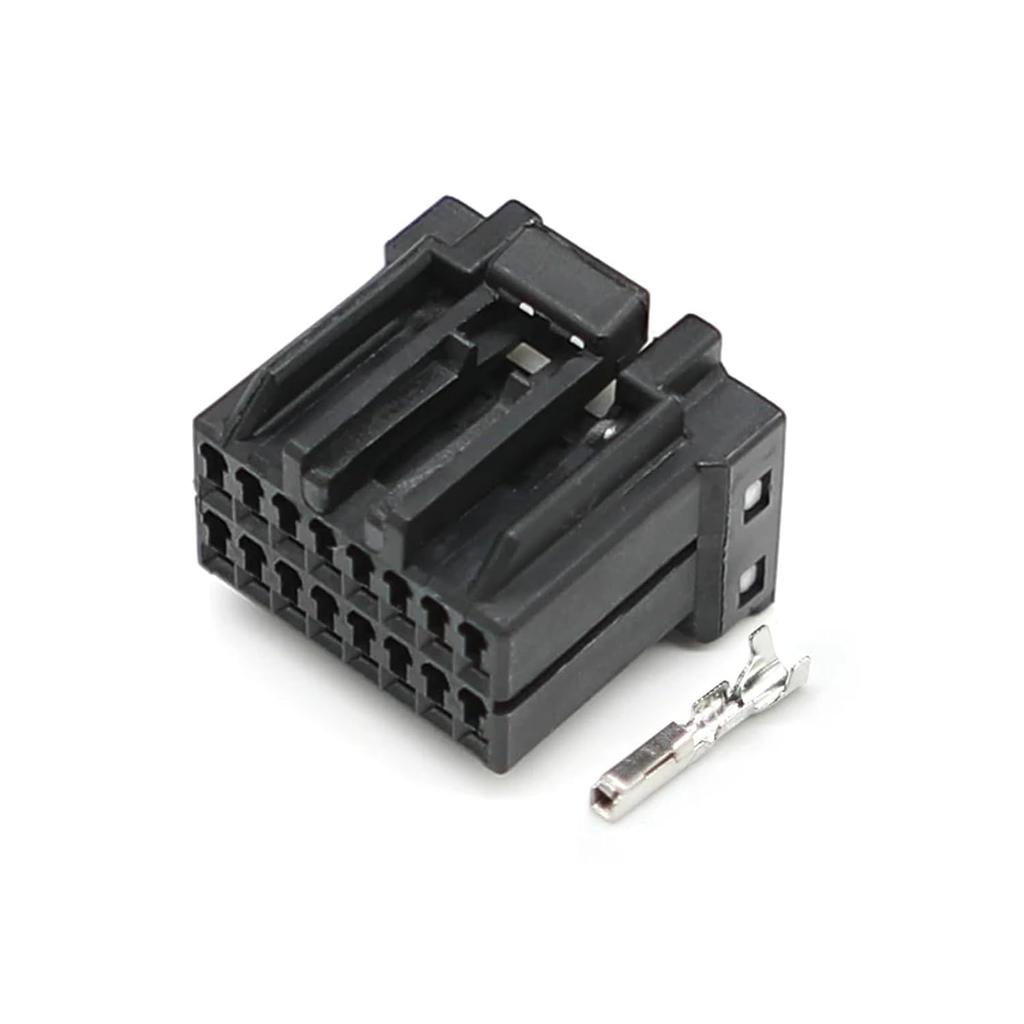 16Pin 175966-2 AMP Series Automotive Connector Female Cable Connectors Additional Terminal(175615-2)