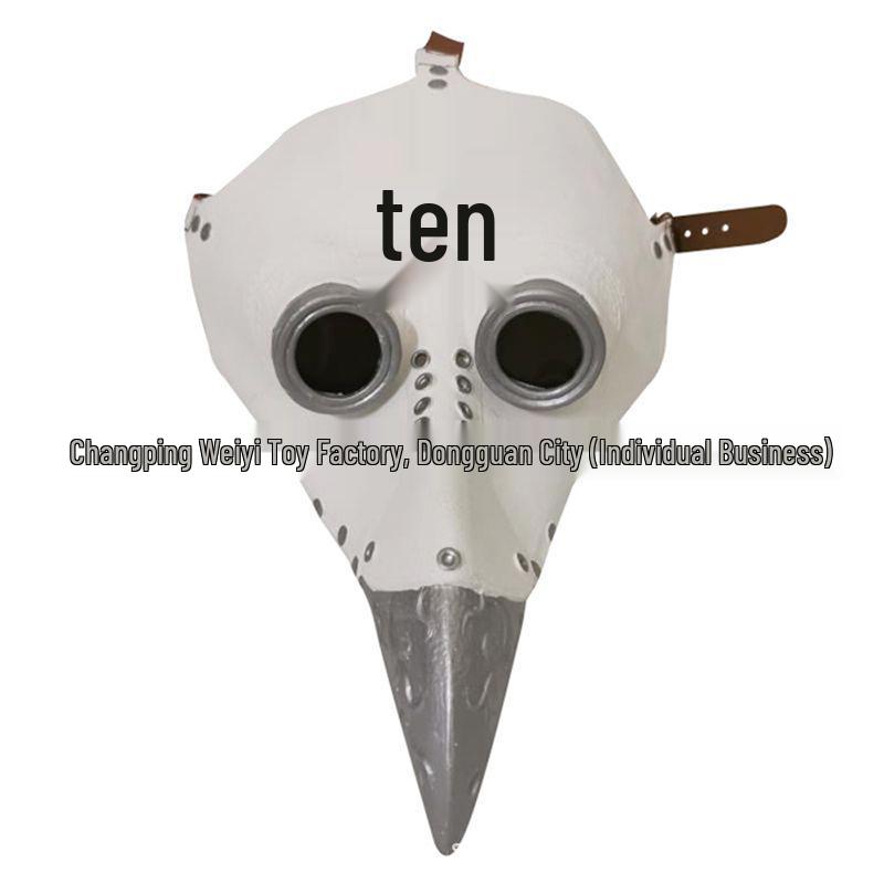 Steampunk Plague Doctor Long Nose Latex Mask for Cosplay and Masquerade