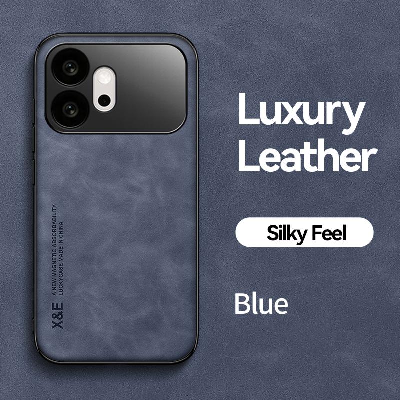 KEYSION Luxus Retro PU-Leder Handyhülle für HONOR 600 Pro 5G Silikon+PC Stoßfeste Handy-Rückabdeckung für Huawei Honor 600 5G