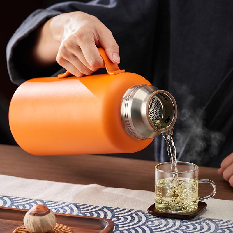 316 Stainless Steel Teapot Braised Teapot Chinese Kung Fu Teacup Glass Teacup Teapot Insulated Kettle Kettle