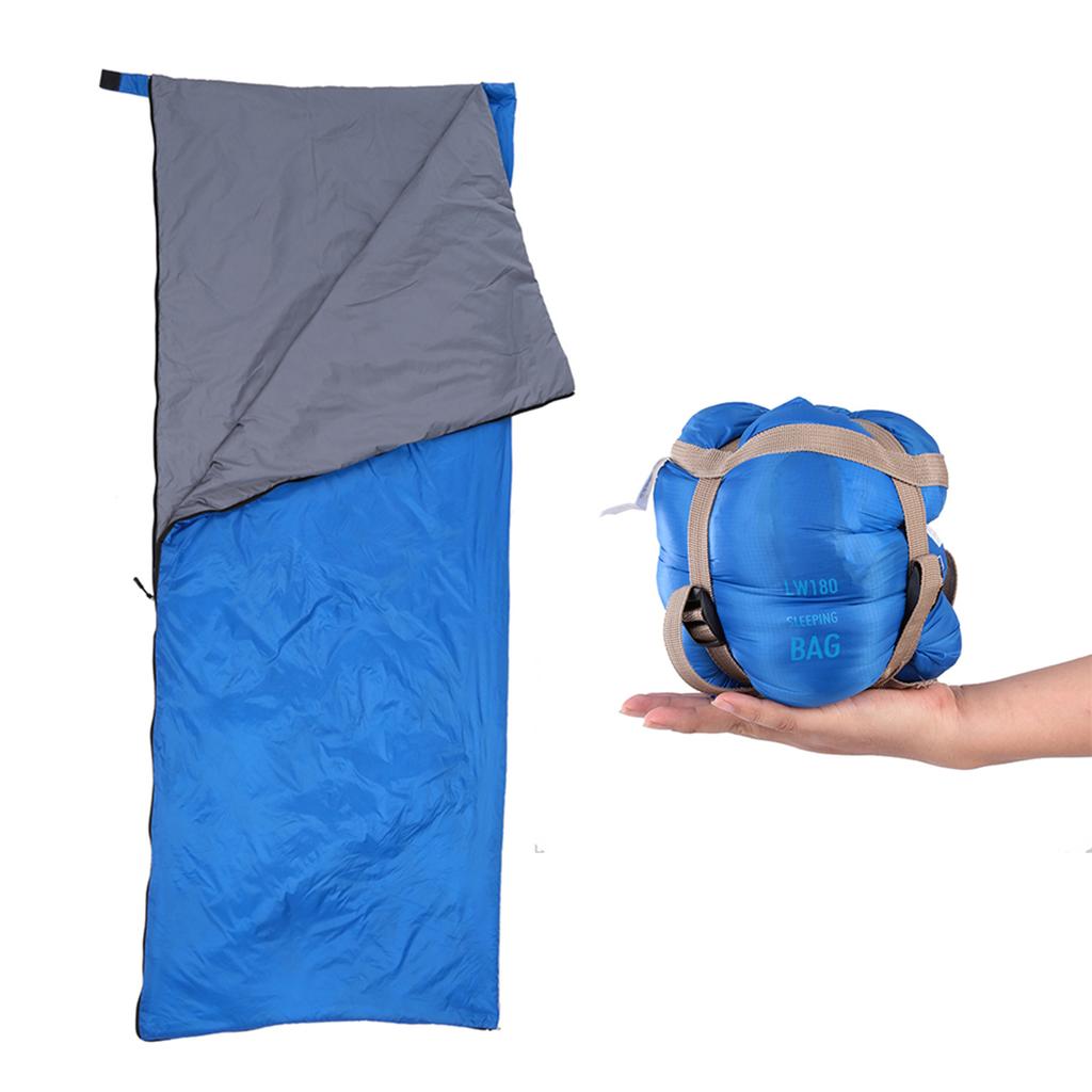 Lixada190 * 75cm Outdoor Envelope Sleeping Bag Camping Travel Hiking Multifunction Ultra Light 680g