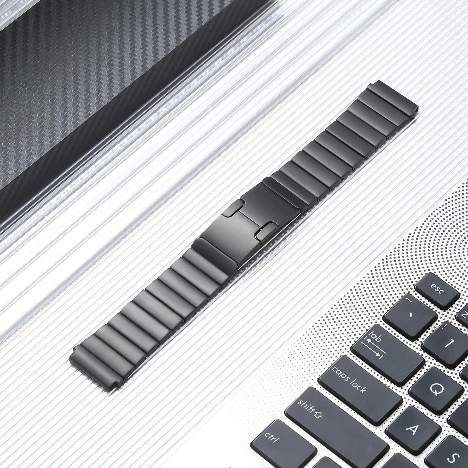 

22мм Ремешок из нержавеющей стали для Huawei Watch 5/GT5 Pro/GT5/GT4 3 2 46мм Металлический ремешок для Huawei Watch GT2E/GT2 Pro/Honor GS4 3 3i HuaweiWatch Ultimate чёрный