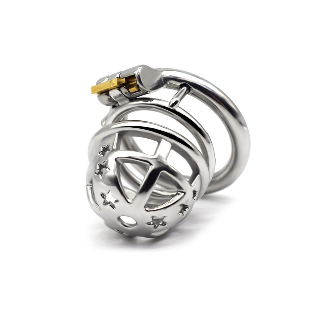 FRKO Stainless Steel Male Chastity Cage Binding Tool Hollow Lock Cage Device BDSM Sex Toys For Men Slave Gays Anti-Cheating 18+ Good product
