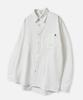 Dibellobeu City Boy Oversized Solid Oxford Shirt_Off-White