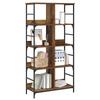 Shelf 4 Tiers 78.5 x 33 x 153 cm Metal PB Reclaimed Wood