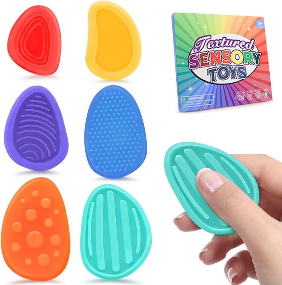 

Детские игрушки для снятия стресса Мягкая силиконовая текстура Камень для беспокойства Непоседливые игрушки Детский сенсорный камень