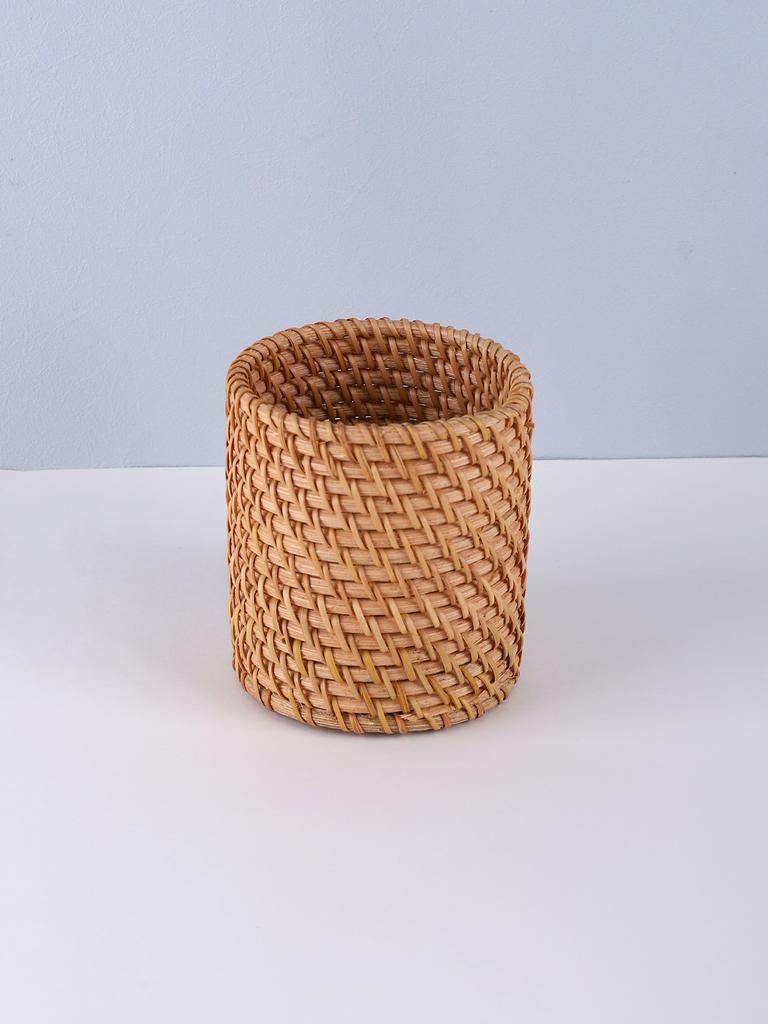 Rattan pen holder Pen Holder For Desk Waterproof and sturdy pen holder School Office Supplies Stationery  Desk organizer