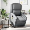 Vidaxl Reclining Lift Chair with Massage, Electric, Grey