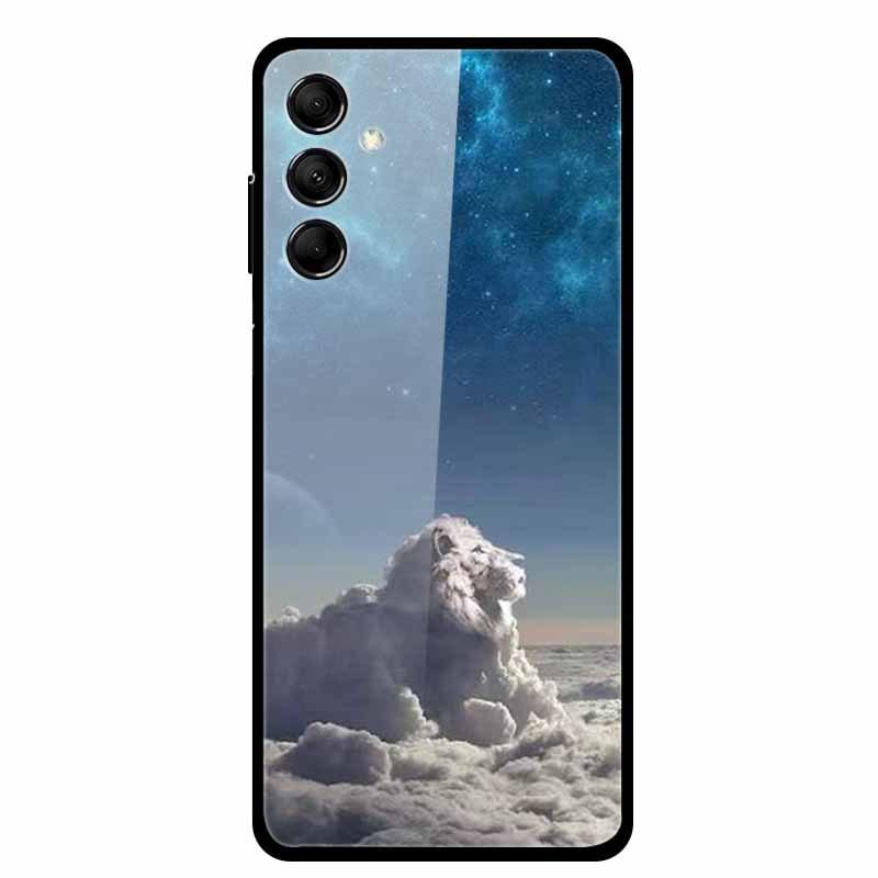 Kreative Landschaft Tierkunst Gehärtetes Glas Hülle für Samsung M14 5G