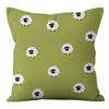 Small Clear Green Geometric Flower Print Pillowcase Short Velvet Cushion Living Room Sofa Pillowcase