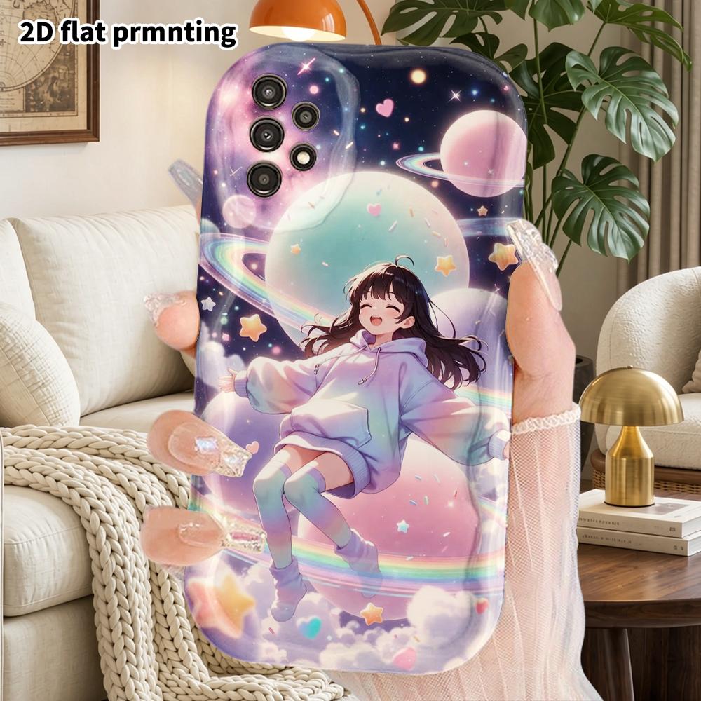 Phone Case: 2D Flat Samsung Galaxy A34 A35 M05 M06 S20 S22 S21 FE Plus 5G Protective Case, Couple Style, Hoodie Girl, Christmas and Halloween Gifts