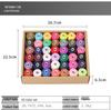 42-Spool Polyester Sewing Thread Set - 1000 Yards Each, Multicolored for Hand & Machine Sewing