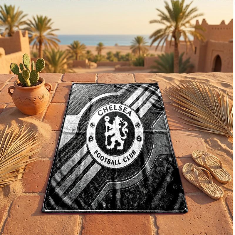 Chelsea FC Print Microfiber Beach Towel Quick Dry Absorbent Large Towel For Beach Swimming Travel