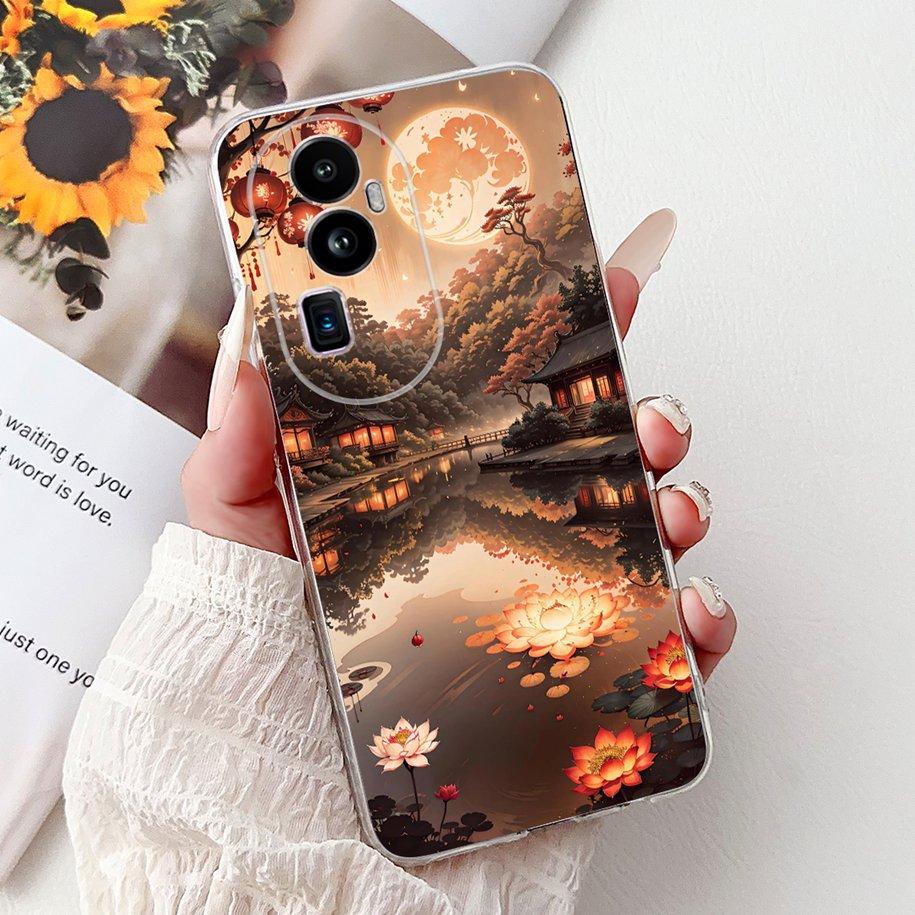 For OPPO Reno 10 Pro Plus Case CPH2521 Cover Popular Dragon Carp Cartoon Soft Silicone Funda For OPPO Reno 10 Pro Reno10 5G Capa