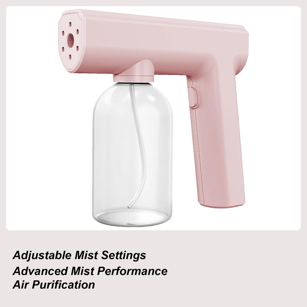 Electric Atomizer Spray Bottle Steam Mister With Blue Light Household Atomizer Sprayer Bottle For Mother Father Husband Wife
