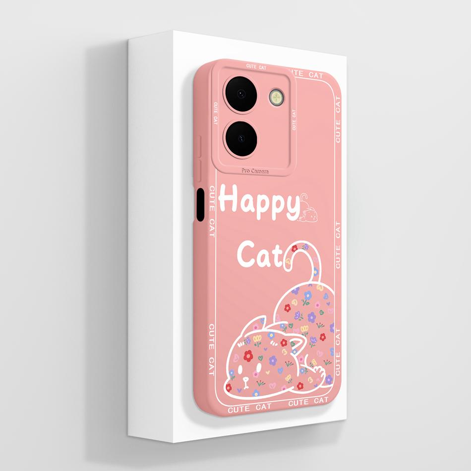 For Vivo Y36 4G 5G Phone Case Cute Panda Full Protection Back Cover Protectors For Vivo Y 36 Global Soft Liquid Silicone Bumper