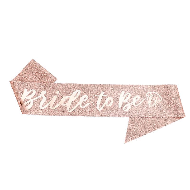 Bridal Crown & Sash Set: 4-Piece Bachelorette Party Kit