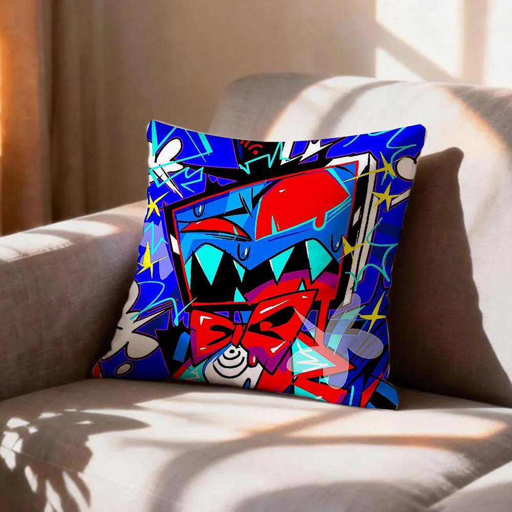 COOL HHotel HHazbinS Vox Bank Pillow Case Pattern Printed Pillowcase For Living Room Sofa Cushion Cover