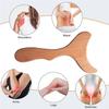 ABBP-Wooden Gua Sha Wood Massage Tools,Wooden Lymphatic Drainage Massager, Body Sculpting Tool Paddle,Body Contouring