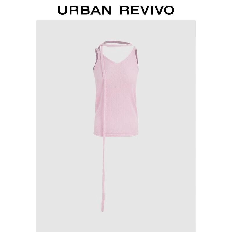 

UR 2025 Весенний Сладкий Девичий Вязаный Топ-Майка M