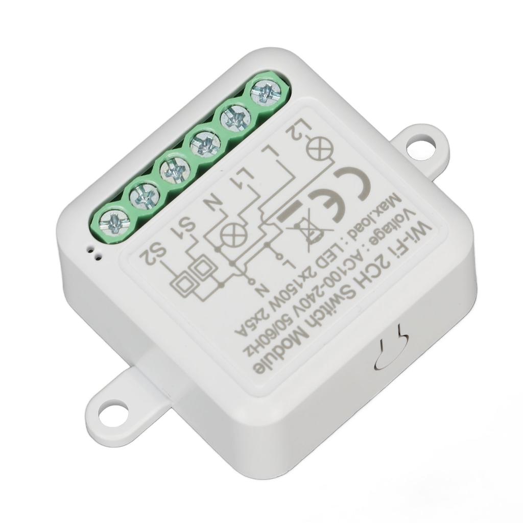 Wifi APP Remote Control Switch Relay Module WiFi 2CH Light Switch Module for Tuya AC 100?240V