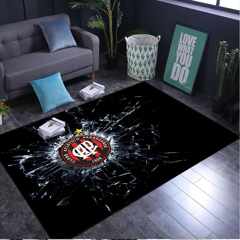 1PC rug Atletico Paranaense Crest Carpet, Chair Rug,Area Rug for Office Bedroom living rooms bedroom, Doormat decor Christmas fan gifts