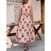 New Women'S Clothing Daily Temperament Elegant Casual Pure Desire Sexy Printed Jumpsuit Long Skirt Light Dress High-End Party Dress