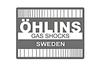 OHLINS Retro Sticker White 2.5 X 1.8 Inches (63 X 47 Mm)