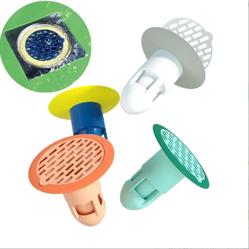 1pcs Deodorant Drain Core Toilet Bathroom Floor Drainer Cores Sewer Pest Control Silicone Anti-odor Artifact Water Seal No Smell