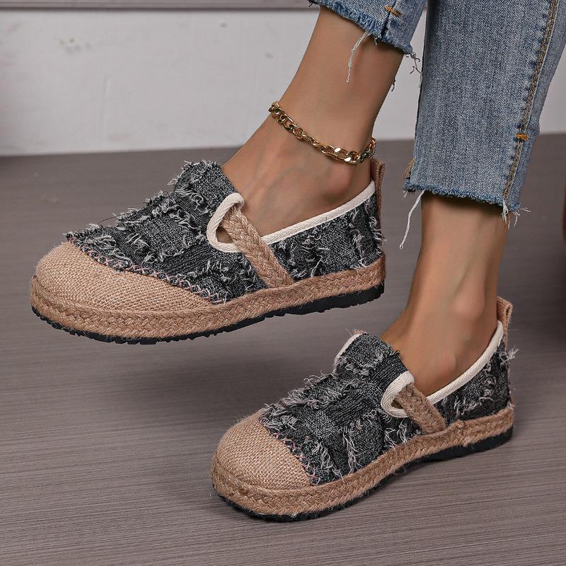 Women's Hemp Rope Bottom Ethnic Style LazyCasual Single Shoes