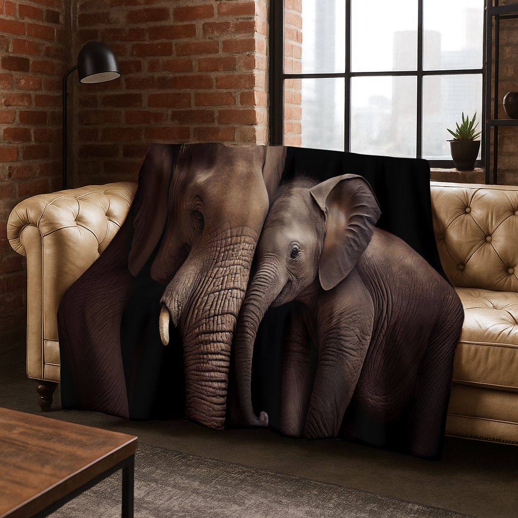 26 Style Wisdom Elephant Cartoon Flannel Blanket,Cozy Soft Throw Blanket for Home Bedroom Bed Sofa Picnic Office Cover Gift Kids