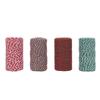4 Rolls Cotton Colored Bakers Twines 2mm String Ropes for Projects Crafts Gift Wrapping Holiday Decorations