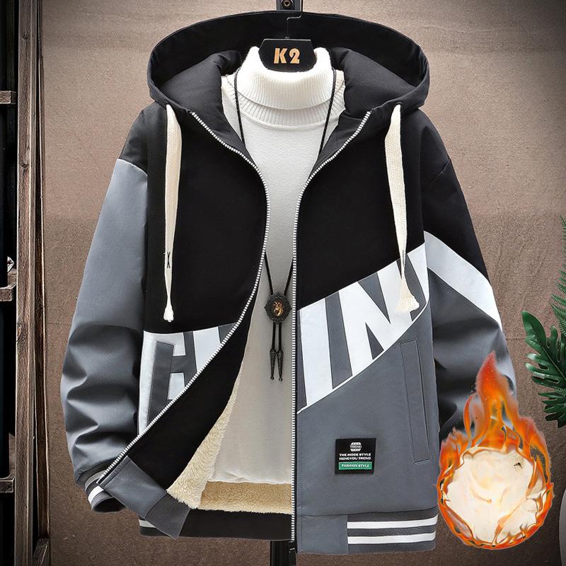 

Мужские осенние и зимние куртки, мужские вельветовые куртки с капюшоном, повседневная модная мужская одежда S