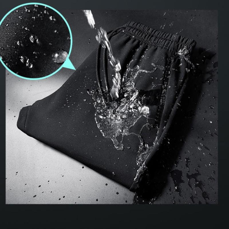 Pánské silné větruodolné fleecové kalhoty pro zimní outdoorové sportovní kalhoty