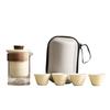 with tea strainer Travel Ceramic Teapots Chinese Style Mini Tea Cup Set  Teas Brewing Utensils