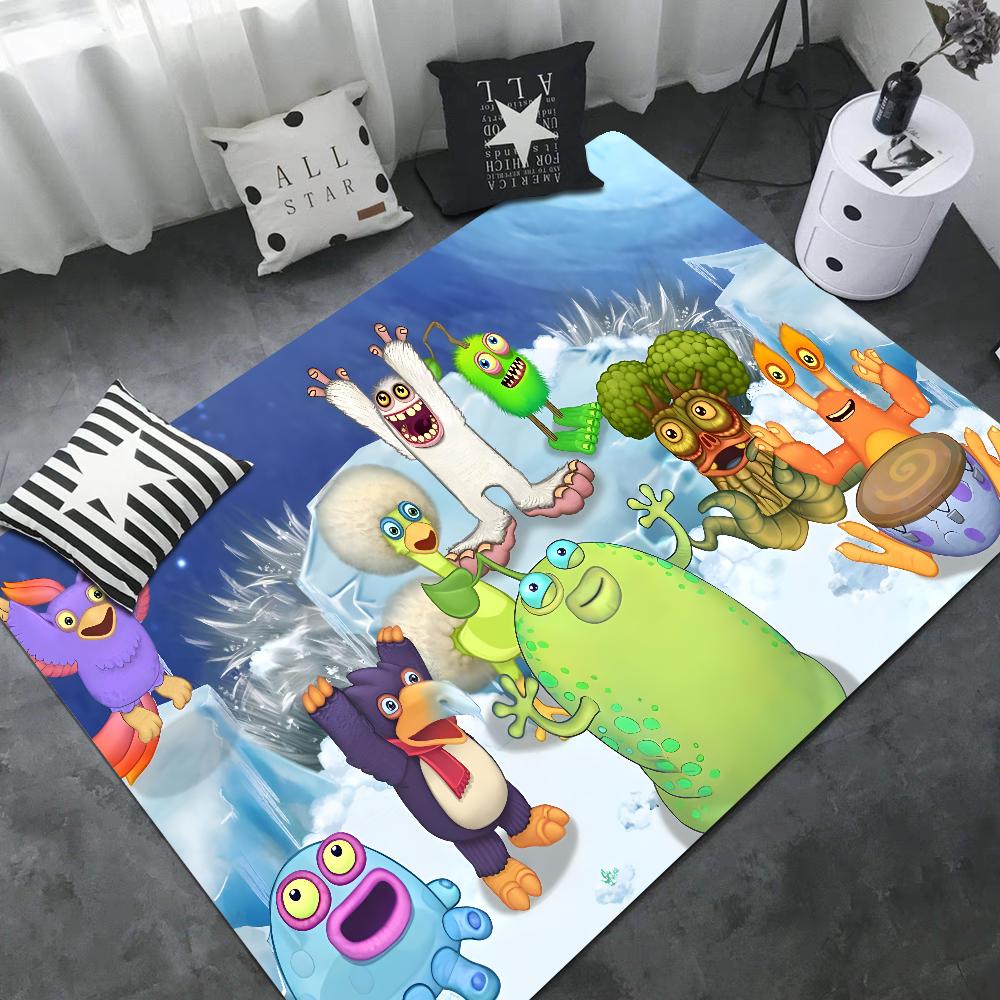 3D My Singing Monsters Kitchen Mat Washable Non-Slip Living Room Sofa Chairs Area Mat Kitchen Modern Home Decor