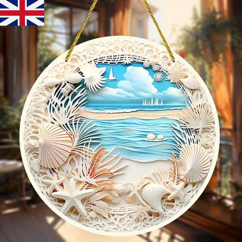 

Пляжный орнамент «Океанская волна» Акриловое креативное подвесное украшение на тему океана Подвесное украшение на пляже «Ловец солнца» As shown