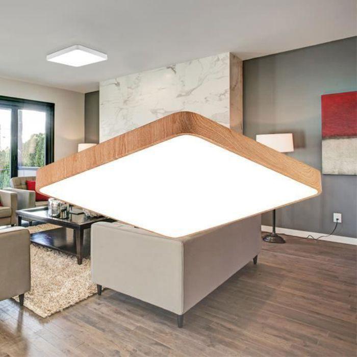 Plafonnier LED BRAYTRON Blade-S3, bois, 3en1, 36W, métal