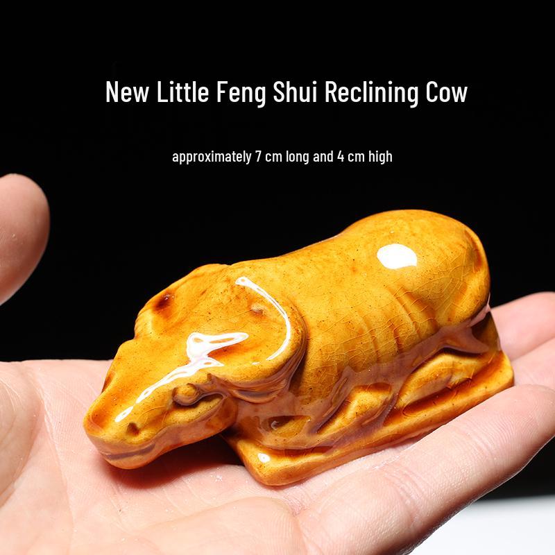 Керамические Фигурки Коров: Фарфоровые знаки зодиака для гостиной или офиса