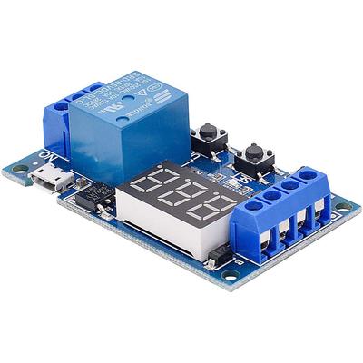 DC 6-30V Zamanlayıcı Röle Programlanabilir Gecikme Röle Modülü LED Ekranlı Döngü Zamanlayıcısı / 5V Mikro USB, Akıllı Ev Kontrol Cihazı