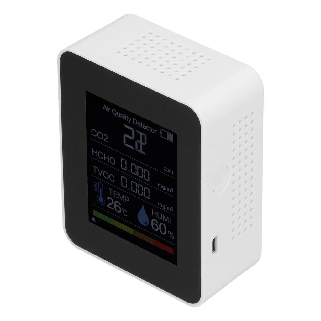 Multifunctional CO2 Detector ZNAZ2CO3 Infrared Sensor 5 in 1 Multifunctional Carbon Dioxide Detector for Home