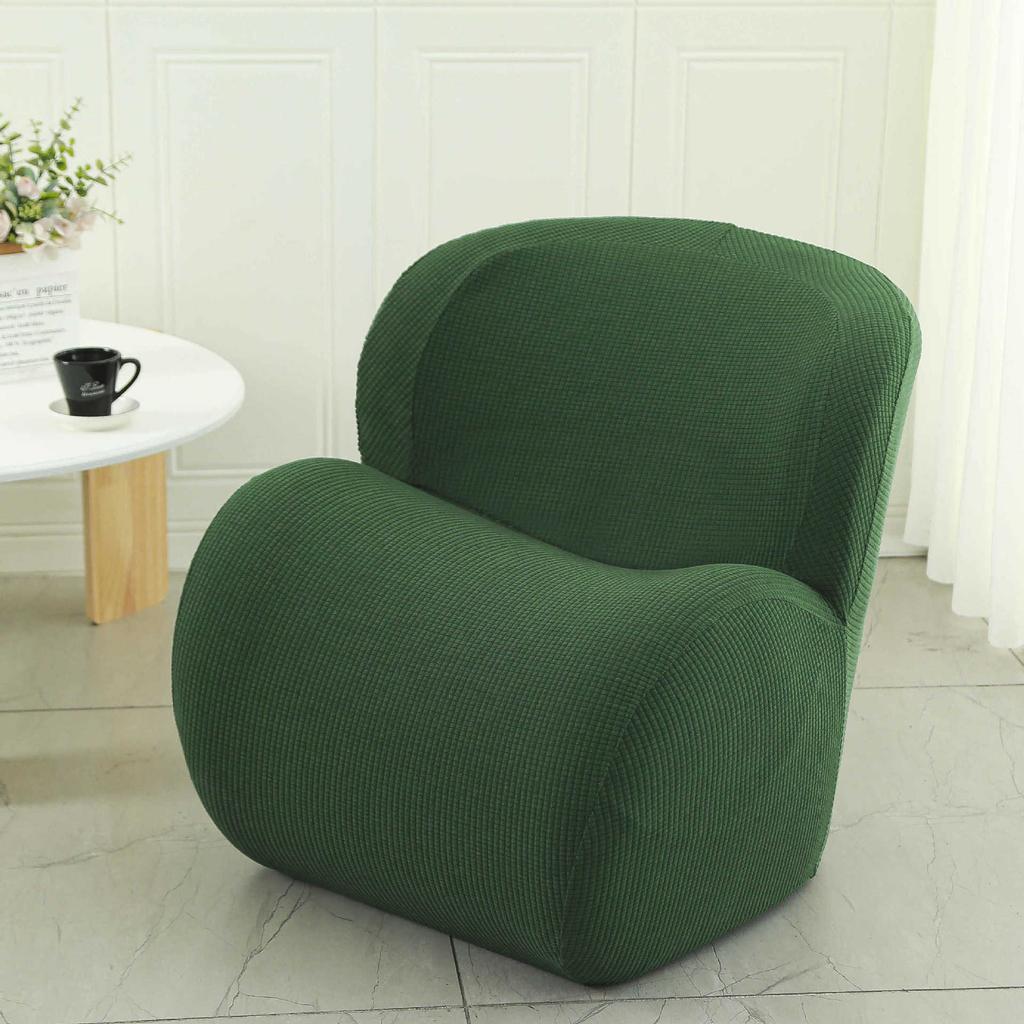 Elastisches Einzelsofa-Set All-Inclusive Internetcafé Universal Stuhlbezug Halbkreisförmiger Spind Kleiner Sofaüberwurf