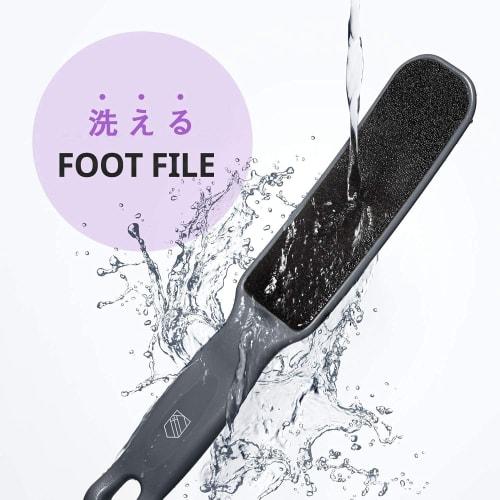 Steinder Foot File, Easy to Use for Wet and Dry Feet, Fully Washable, Heel File, Exfoliating, Polishing, Foot Care, Safe and Hygienic, Cleans Heels, T