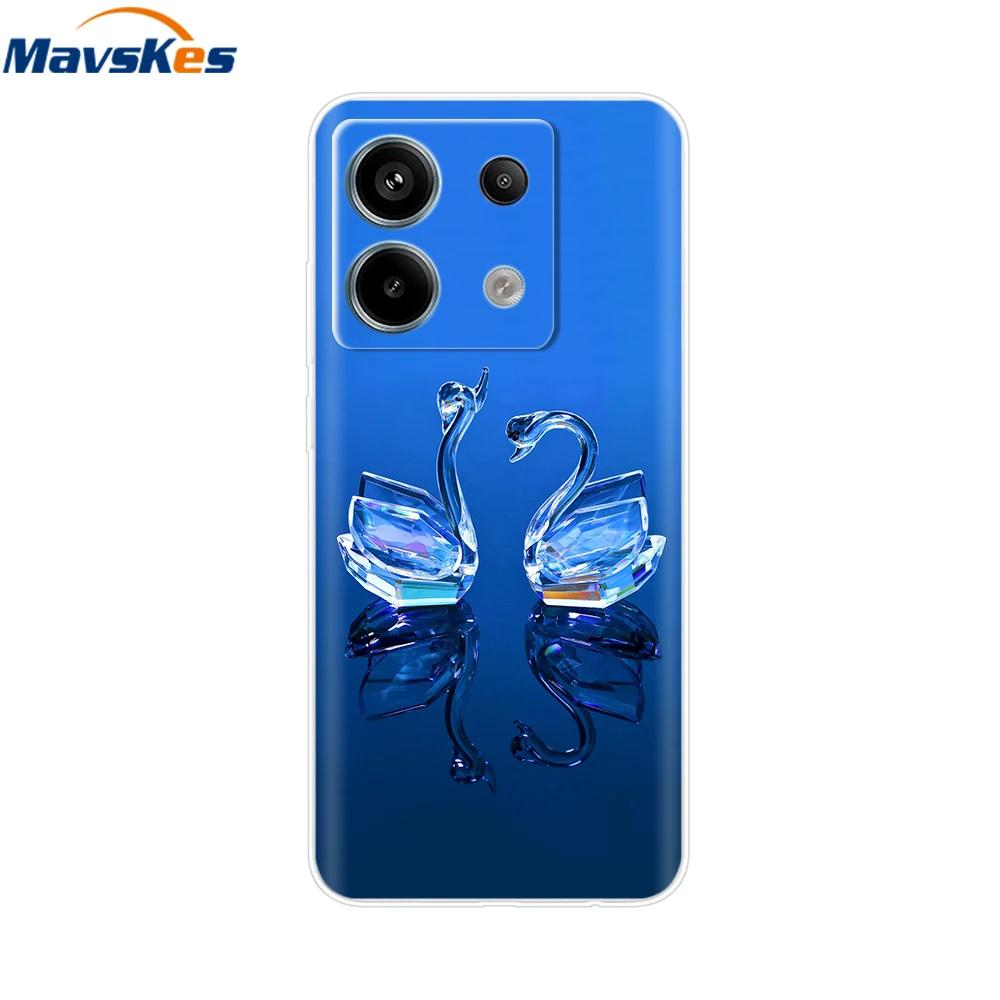 Etui do Xiaomi Redmi Note 13 Pro 5G Urocze Serduszko Miłości Silikonowe Miękkie Pokrowiec na Telefon Dla Redmi Note 13 5G Coque Etui Redmi Note13 Przezroczyste
