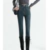 2022 Winter Stretch Skinny Jeans Korean HighWaisted Fashion Leisure Warm Thicken DenimPencil Pants Velvet Fleece Jeans Women