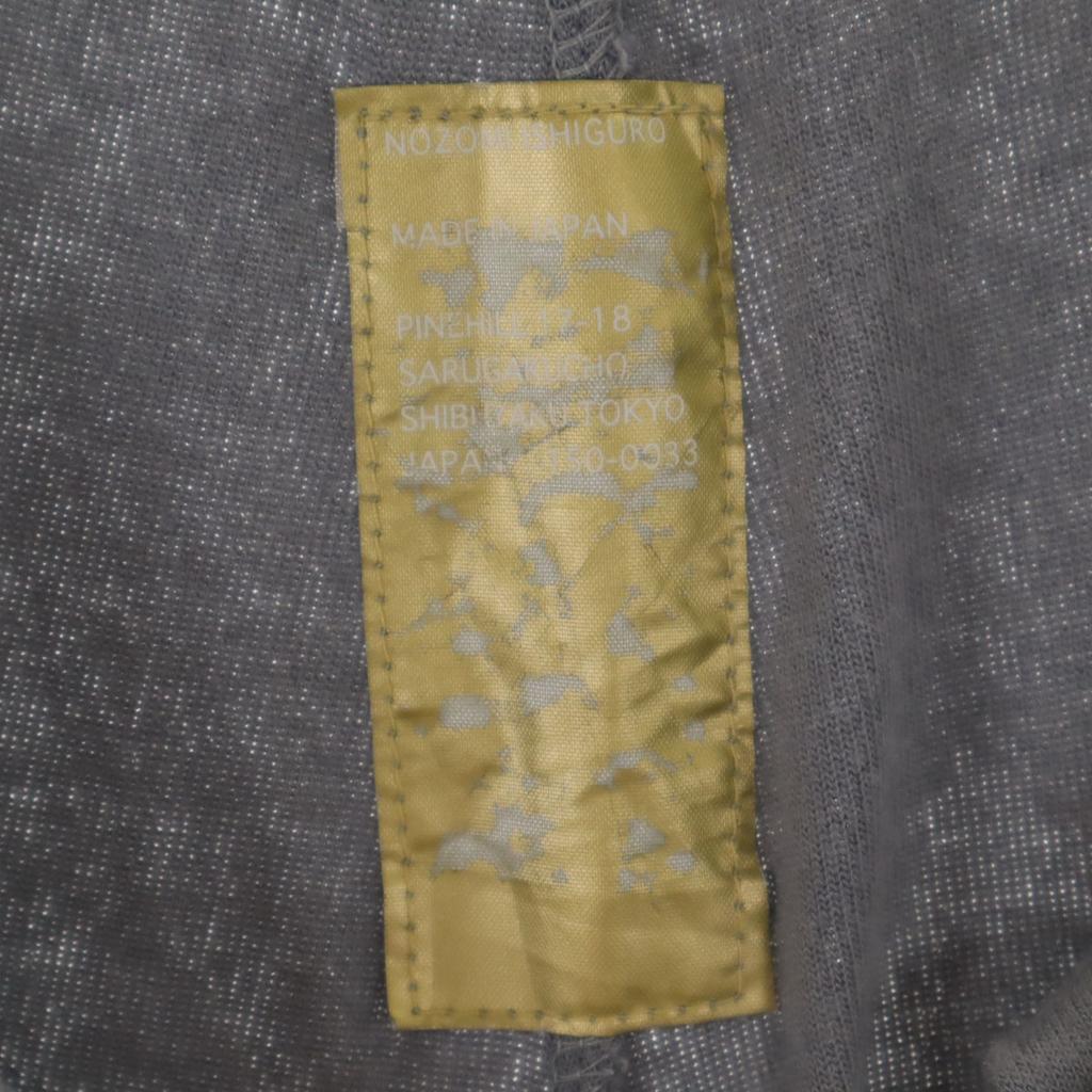 NOZOMI ISHIGURO made in Japan Velour-ähnliche Hose F grau Herren Gebraucht