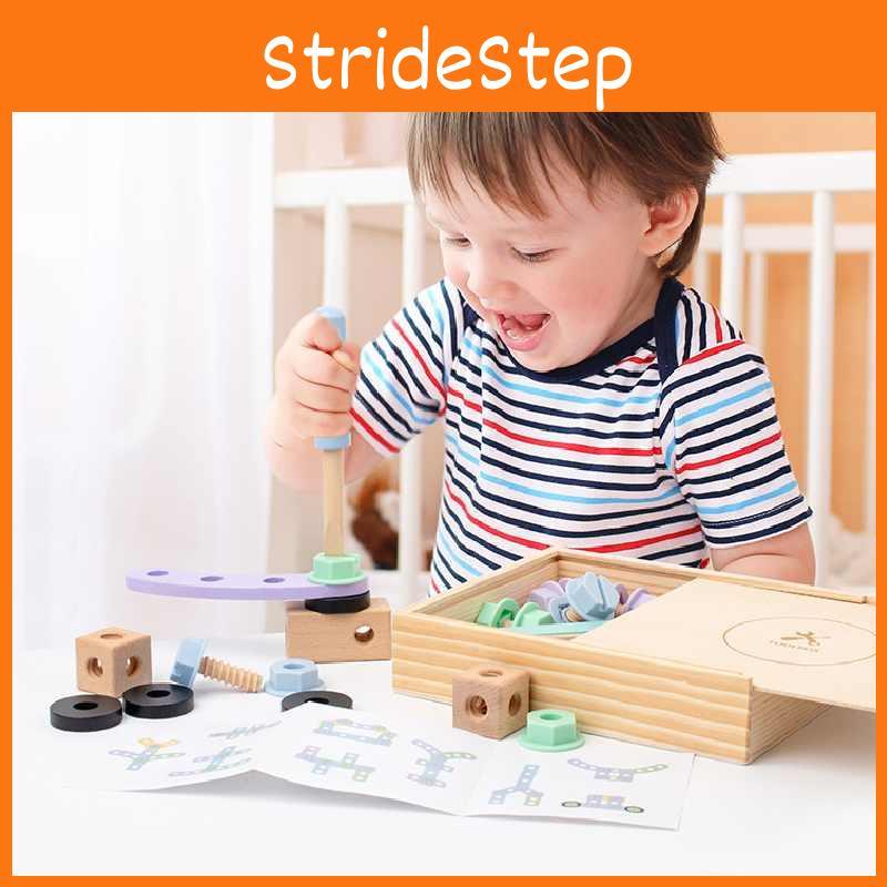 Kids Tool Box Wooden Screwdriver Set Educational Toy For Early Learning Gift