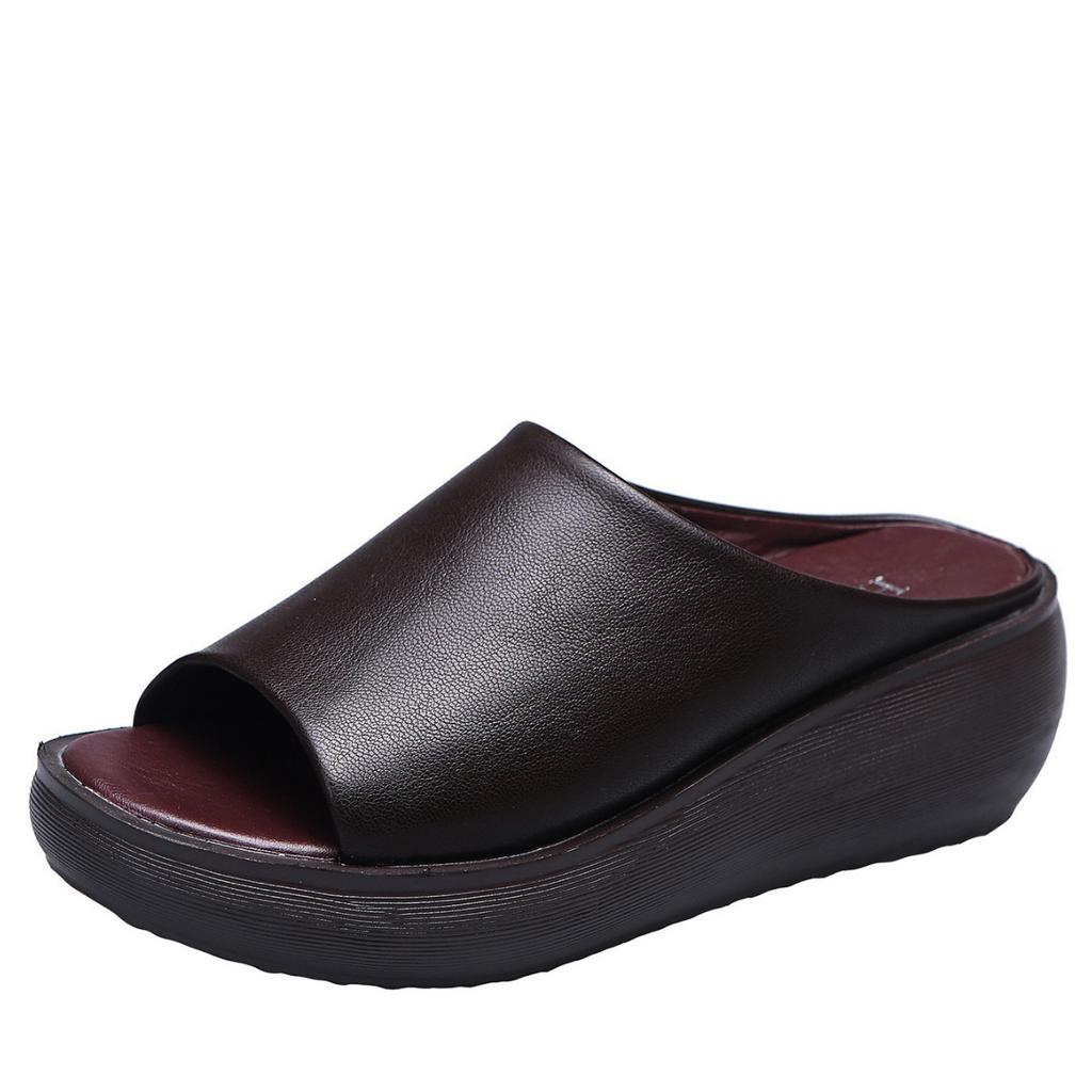 Shoes for Women Summer Plus Size 35-44 Slippers Platform Peep Toe Thick Bottom Platform Casual Slip on Sandalias De Mujer