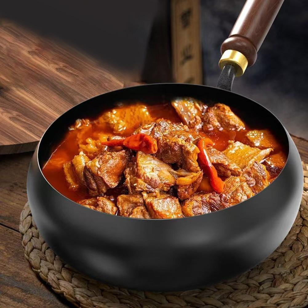 Hand Forged Iron Cookware Excellent Heat Retention for Cooking Results